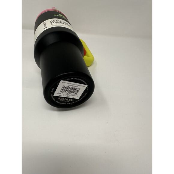 Black Neon Yellow Pink Green Stanley 40 Oz Ounce Quencher H2.0 Tumbler Cup Mug - Picture 3 of 3